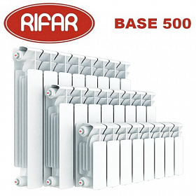 Биметаллический радиатор Rifar Base 500/100, 1 секция (не для продажи)