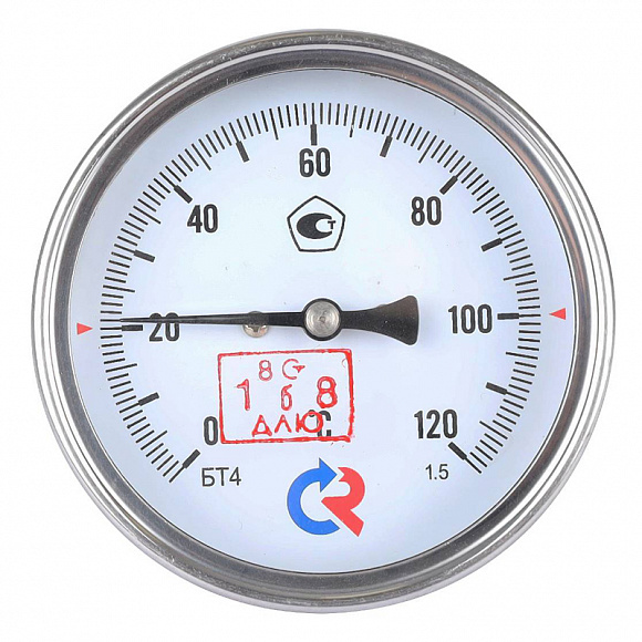 Термометр РОСМА, 0-120°C, корпус 80 мм, 1/2" (длина штока 64 мм)