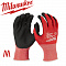 Перчатки MILWAUKEE с уровнем сопротивления порезам 1 (размер M)