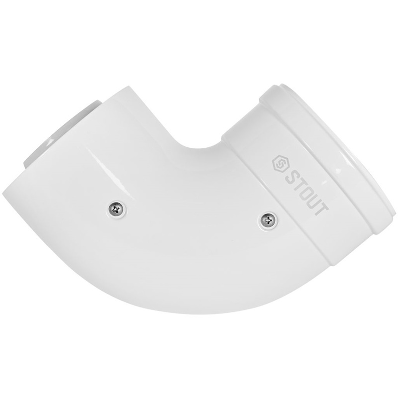 STOUT Отвод кондесационный D60/100 (п-м) 90° 