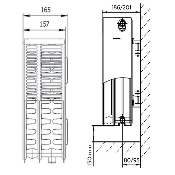 Стальной радиатор Rommer Ventil 33/500/1300