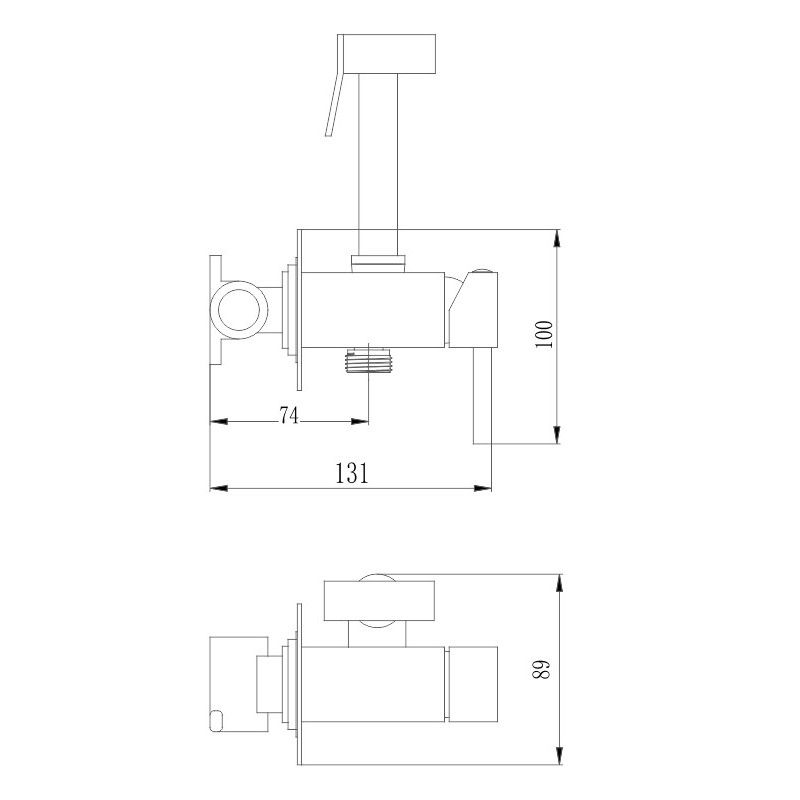 Гигиенический душ, VALFEX Telesto Сhrome-3 (латунь)
