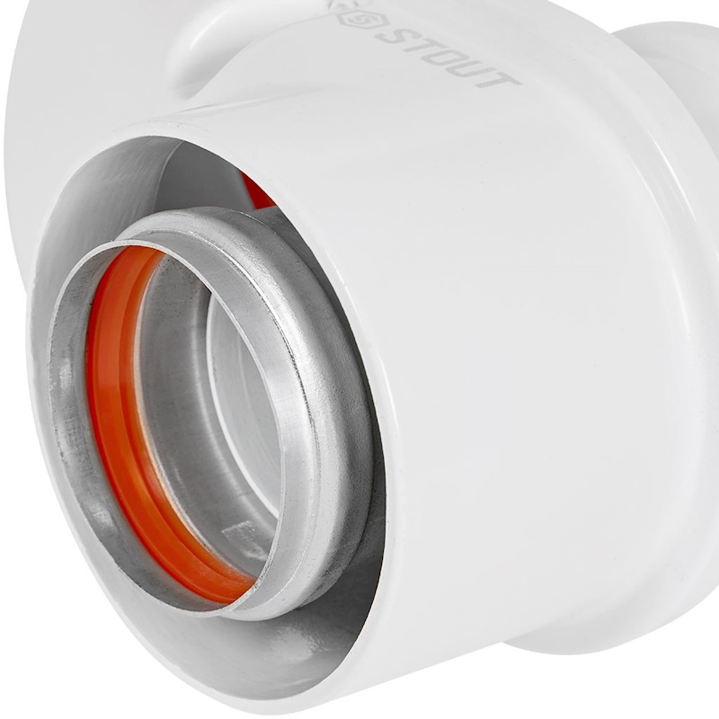 STOUT Адаптер универсальный для перехода с D60/100 (м-п) на D80/80 (м-м литой)