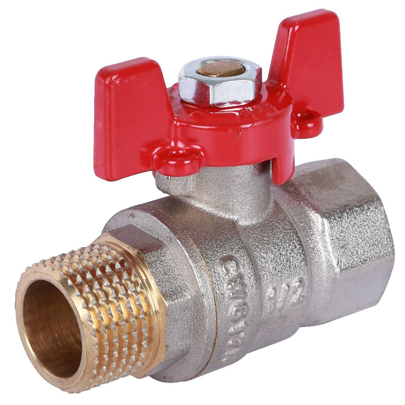 ROMMER Шаровой кран 1/2" ВН/НР, ручка бабочка