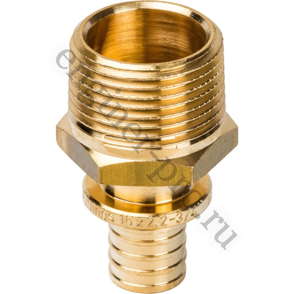 STOUT Муфта НР 16x3/4" для труб из сшитого полиэтилена