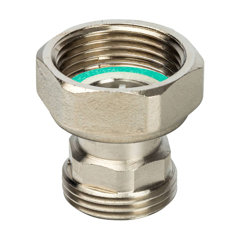 STOUT Разъемное соединение с плоским уплотнением, никелированное 1"