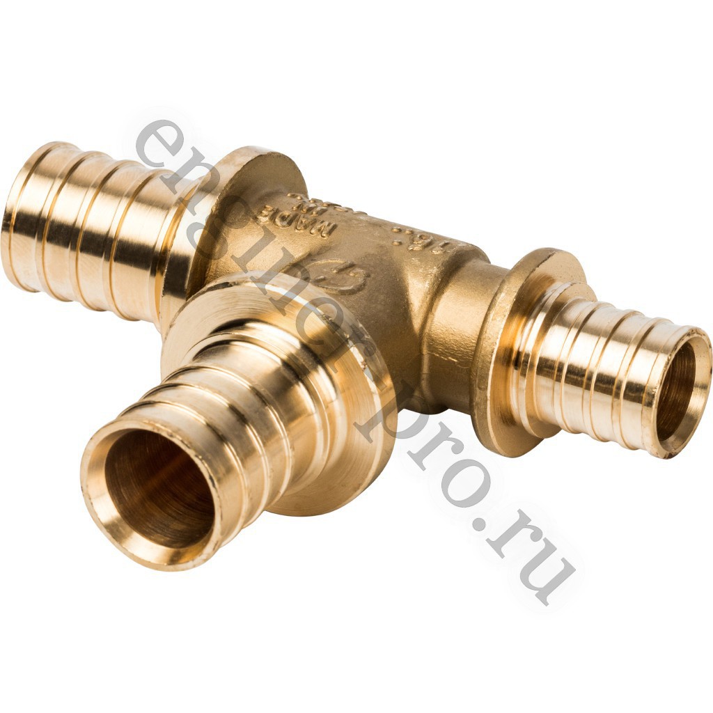 STOUT Тройник переходной 25x25x20 для труб из сшитого полиэтилена аксиальный
