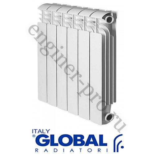 Алюминиевый радиатор GLOBAL ISEO 350/80, 8 секций