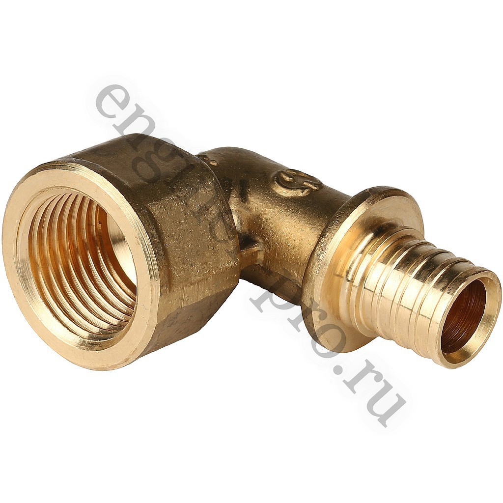 STOUT Угольник ВР 16x1/2" для труб из сшитого полиэтилена