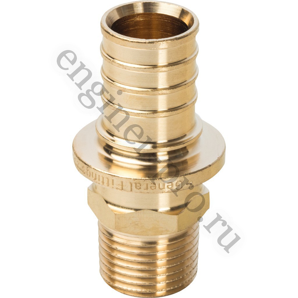 STOUT Муфта НР 25x1/2" для труб из сшитого полиэтилена