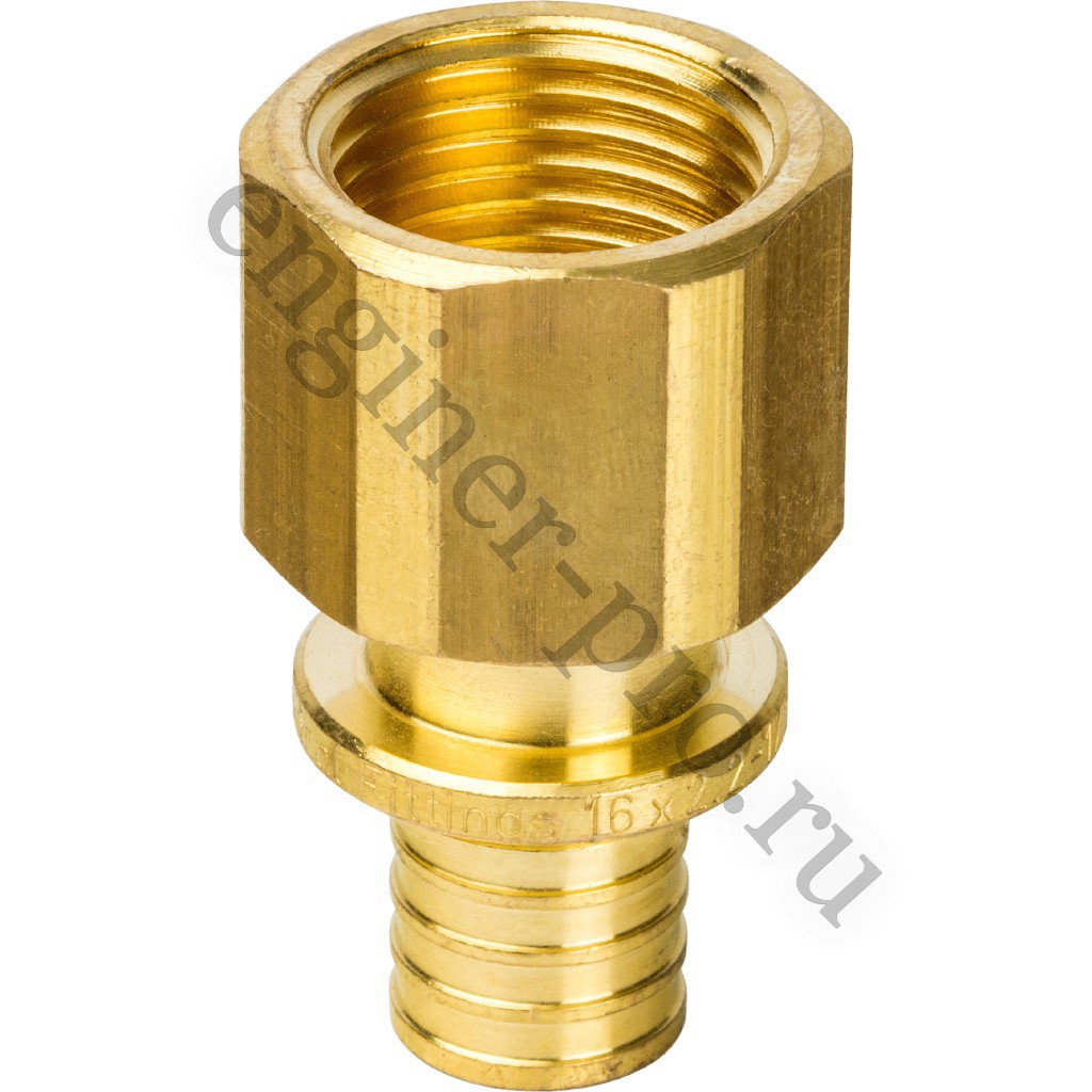 STOUT Муфта ВР 16x1/2" для труб из сшитого полиэтилена