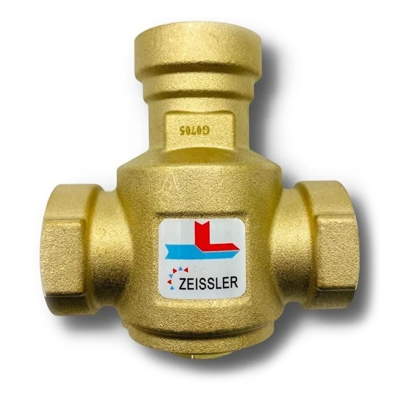 TIM Термостатический смесительный клапан для напольных котлов 1" ВР 55°С