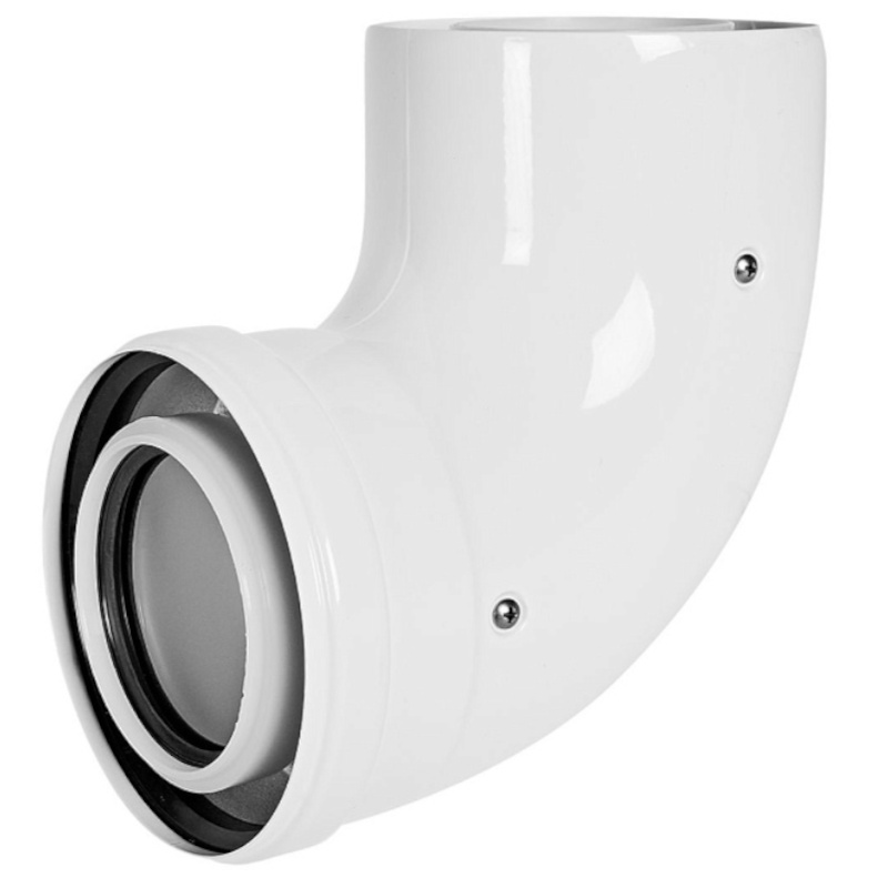 STOUT Отвод конденсационный D80 (п-м) 90°