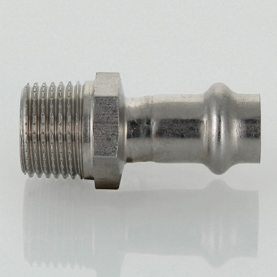 VALTEC Пресс-муфта из нерж. стали НР 12 мм х 1/2" VTi.901.I.001204