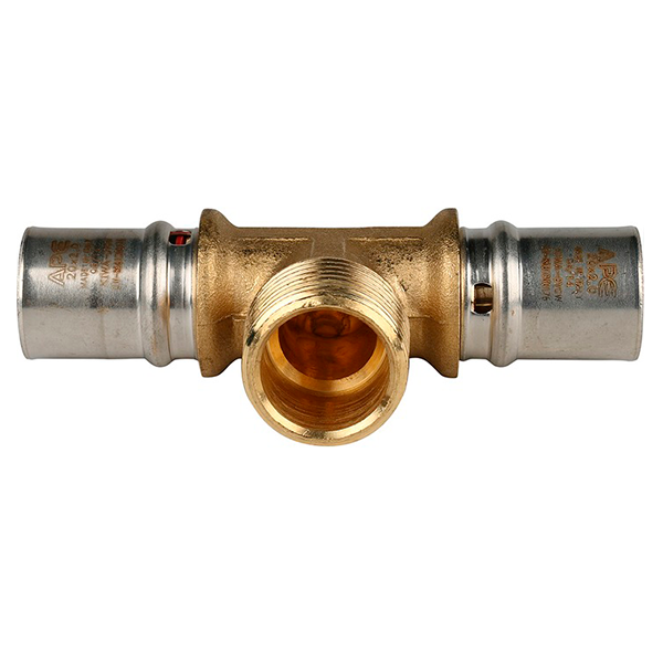 STOUT Пресс тройник НР 20х3/4"x20 для металлопластиковых труб