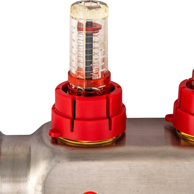 Коллекторная группа из нерж. стали с расходомерами 3 выхода