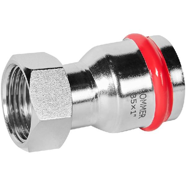 ROMMER Пресс муфта с накидной гайкой из нерж. стали 35х1