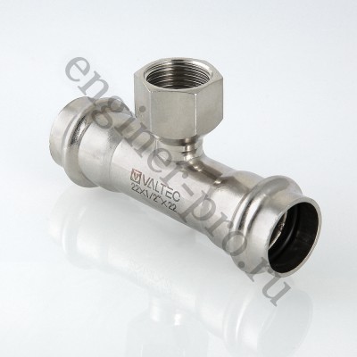 VALTEC Пресс-тройник из нерж. стали 15 мм х 1/2" ВР VTi.932.I.150415