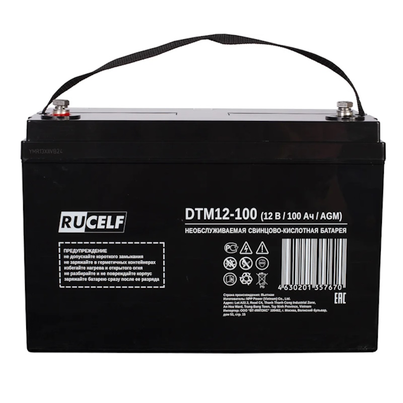 Аккумуляторная батарея RUCELF DTM12-100, (90 Ач)