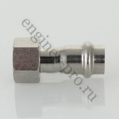 VALTEC Пресс-муфта из нерж. стали с накидной гайкой 12 мм х 1/2" ВР VTi.908.I.001204