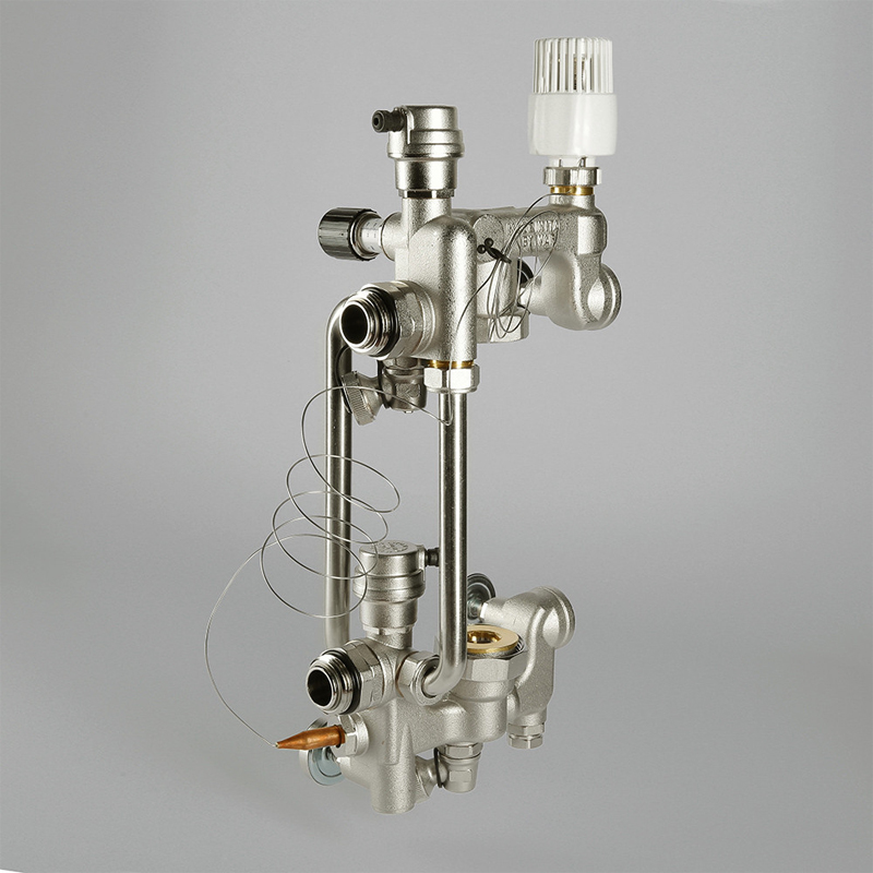 Смесительный узел для теплого VALTEC COMBI c насосом ROMMER ERTI 25/60*