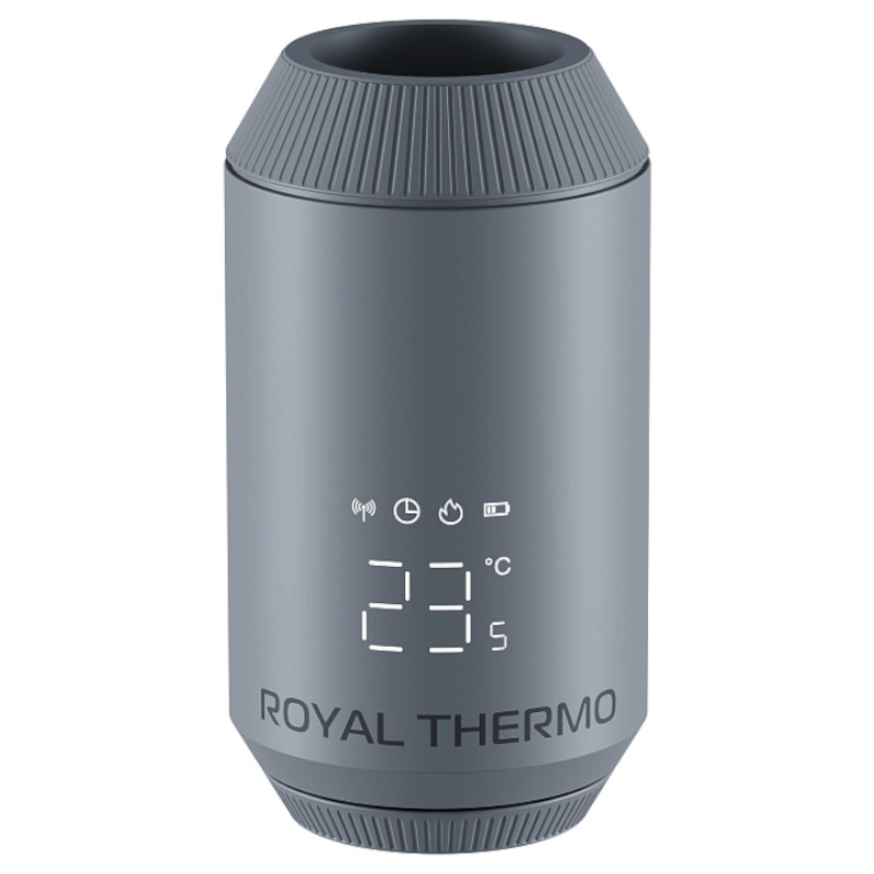 Royal Thermo Smart Умная термоголовка жидкостная M30x1,5 (Серебристая)