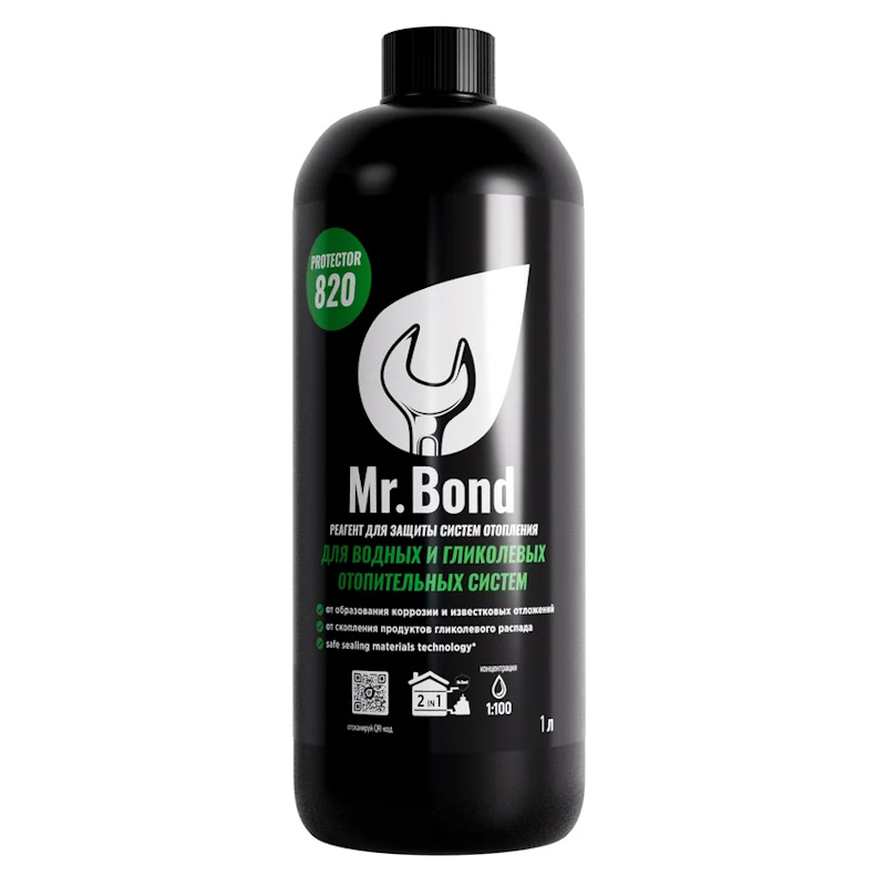 Mr.Bond Protector Ингибитор корозии для защиты систем отопления, 1 литр