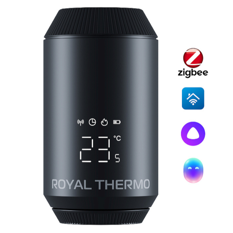 Royal Thermo Smart Умная термоголовка жидкостная M30x1,5 (Черная)