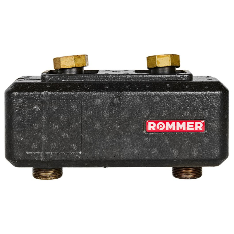 ROMMER Гидравлическая стрелка с накидными гайками 1 1/2", 5,60 м3/час (85 квт,в теплоизоляции)