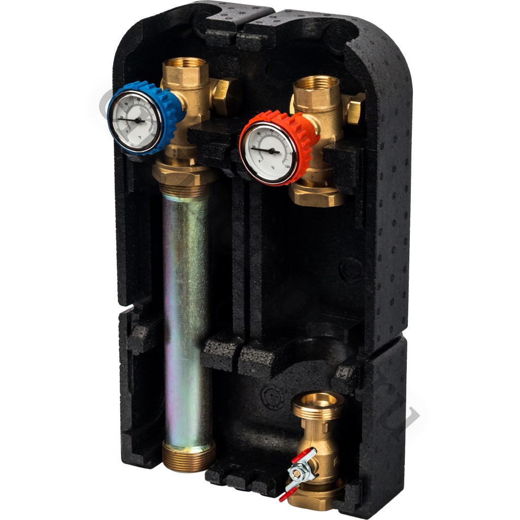 STOUT Насосная группа с прямым контуром 1" без насоса