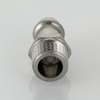 VALTEC Пресс-муфта из нерж. стали НР 12 мм х 1/2" VTi.901.I.001204