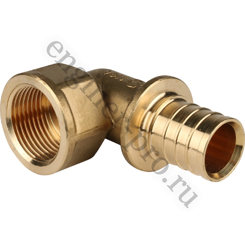STOUT Угольник ВР 32x1" для труб из сшитого полиэтилена