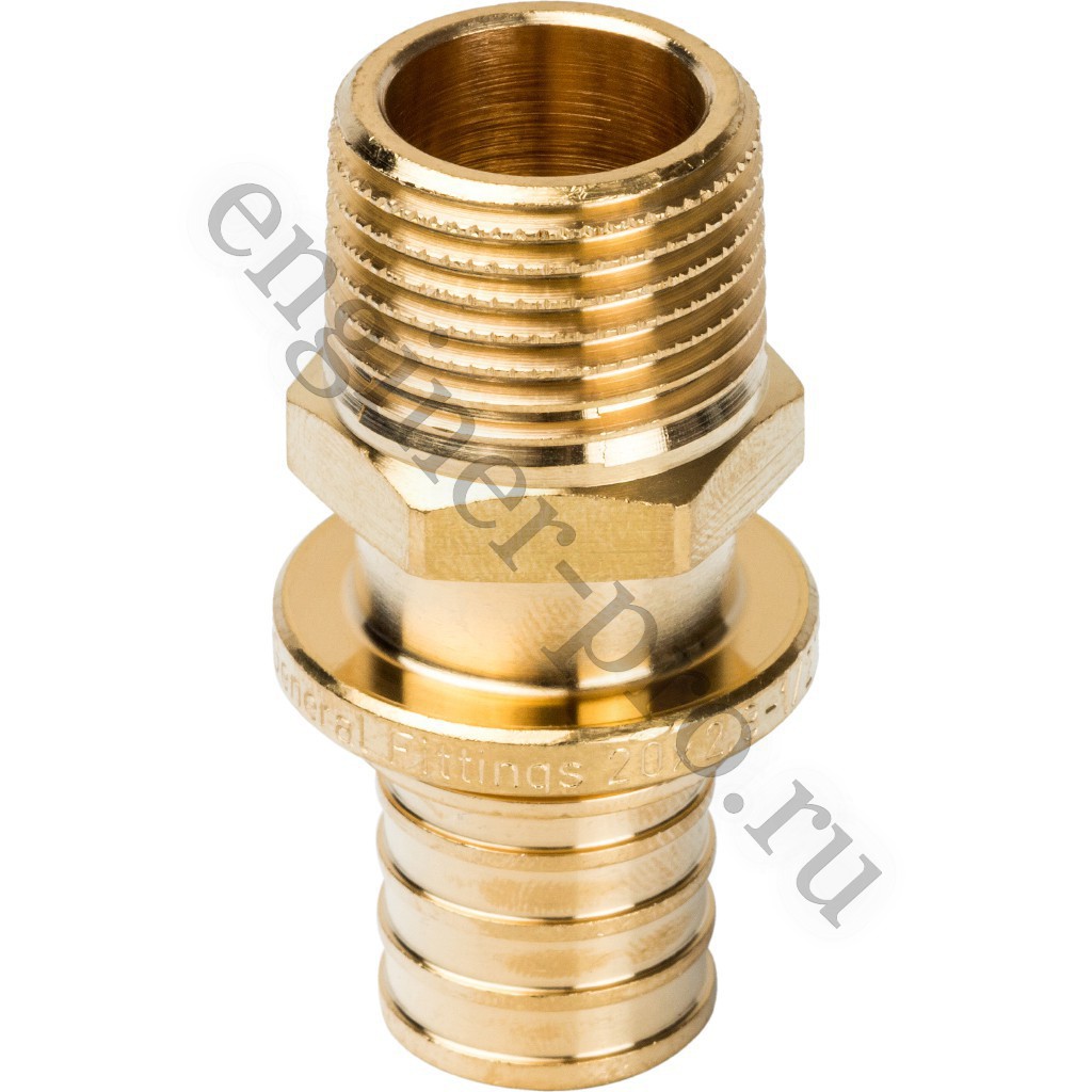 STOUT Муфта НР 20x1/2" для труб из сшитого полиэтилена