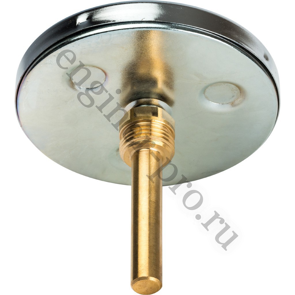 STOUT Термометр биметалл. Dn 100 мм, гильза 75 мм 1/2", 0...120°С
