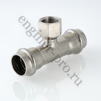 VALTEC Пресс-тройник из нерж. стали 15 мм х 1/2" ВР VTi.932.I.150415