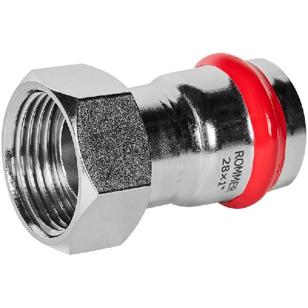 ROMMER Пресс муфта с накидной гайкой из нерж. стали 28х1