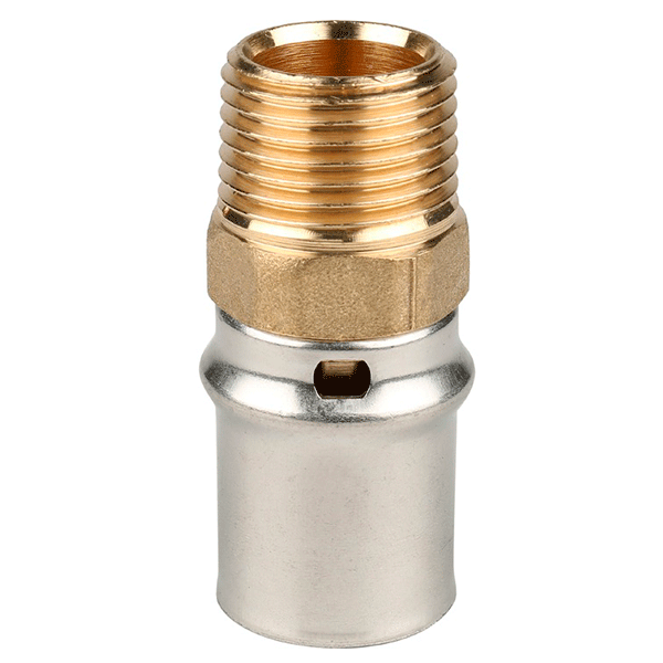 STOUT Пресс муфта НР 20х1/2" для металлопластиковых труб