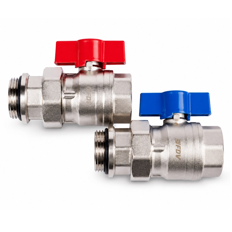 Комплект шаровых кранов ПРЯМОЙ 1” FDV