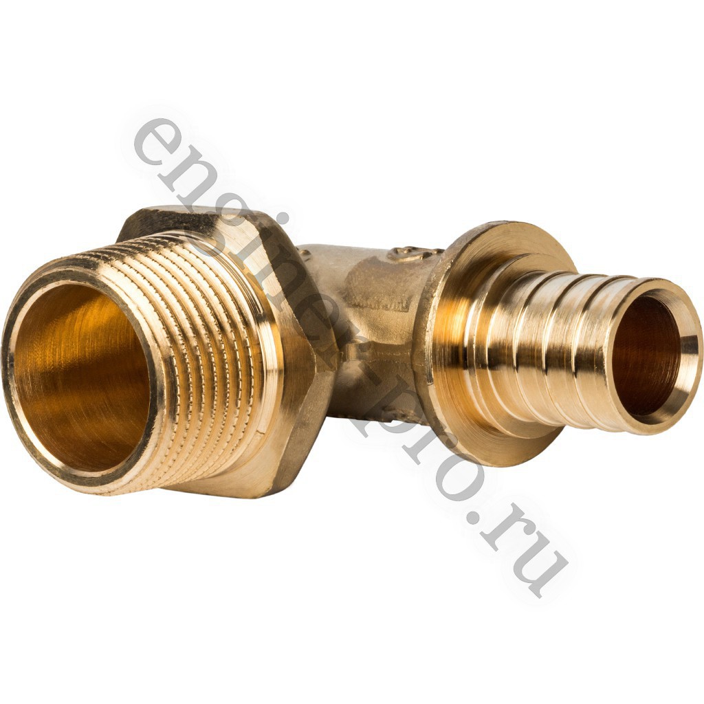 STOUT Угольник НР 20x3/4" для труб из сшитого полиэтилена