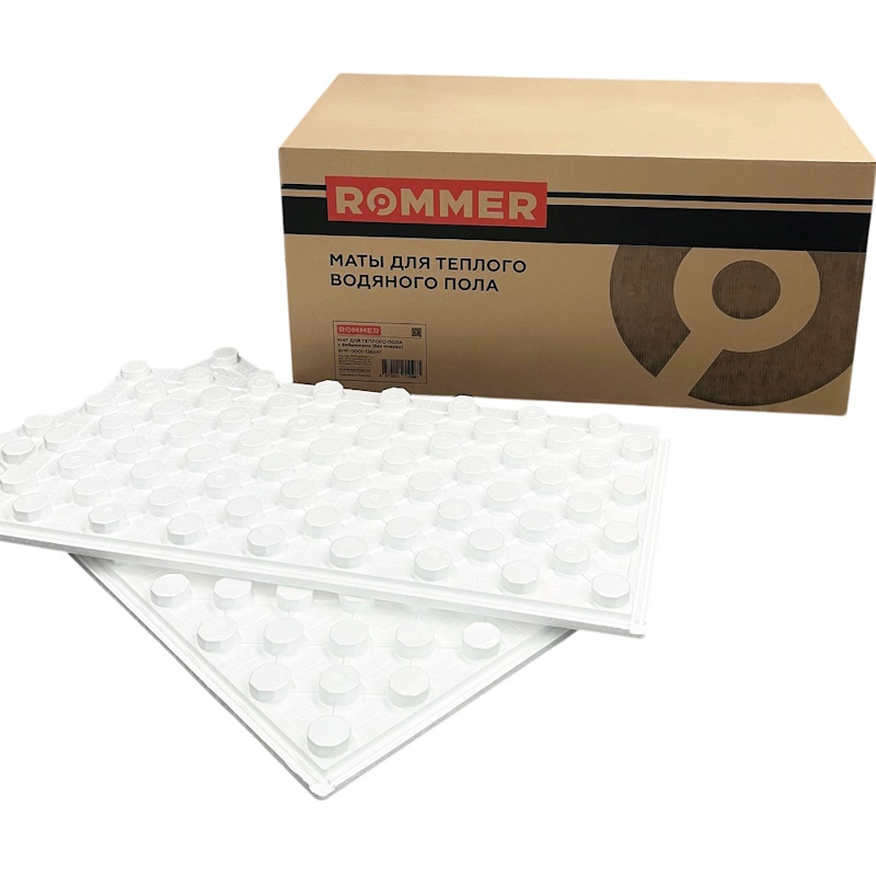 Мат для теплого пола ROMMER с бобышками 1200х600х50 (без покрытия)
