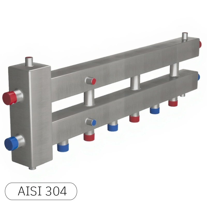 НЕРЖ Гирдравлический разделитель RISPA ГРУ+КМГ 4 выхода (60 квт)
