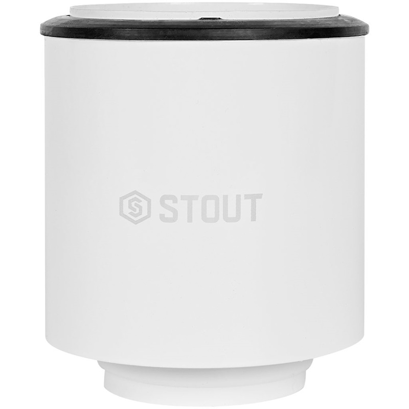 STOUT Адаптер для перехода с D60/100 (м-п) на D80 (м) с забором воздуха из помещения (без хомута и ф