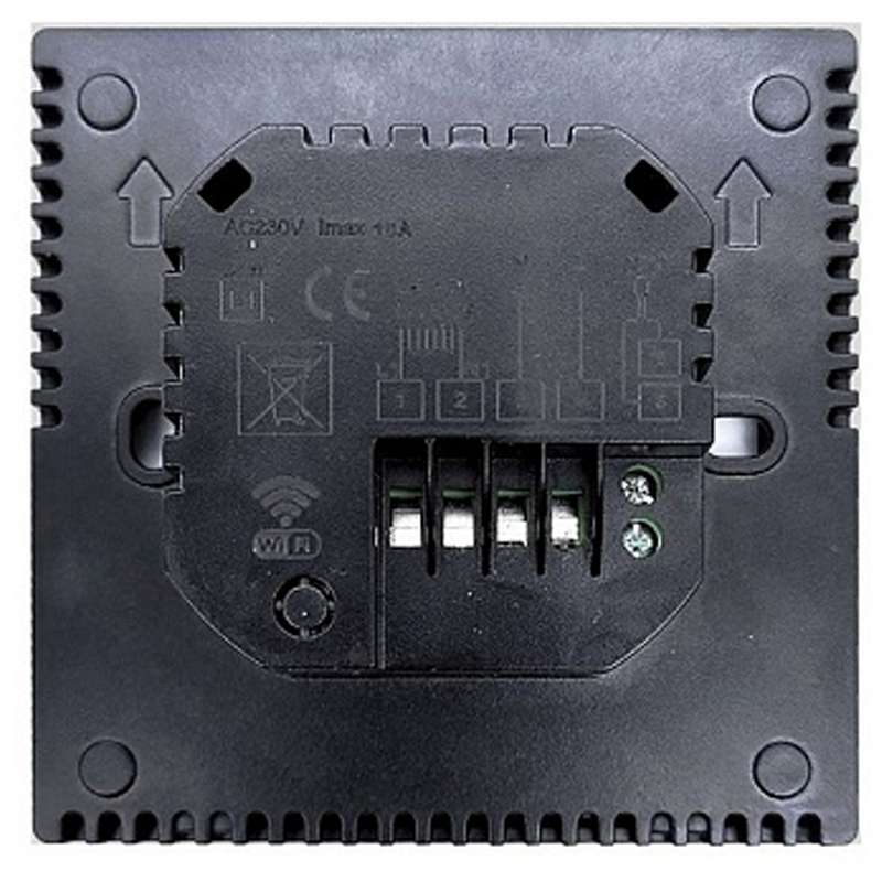 STOUT Терморегулятор теплого пола 16А, черный