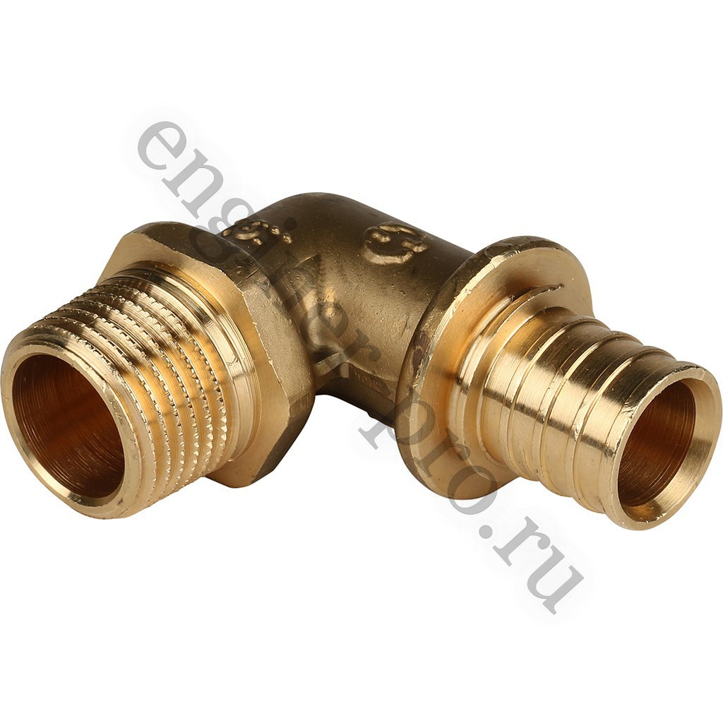 STOUT Угольник НР 20x1/2" для труб из сшитого полиэтилена