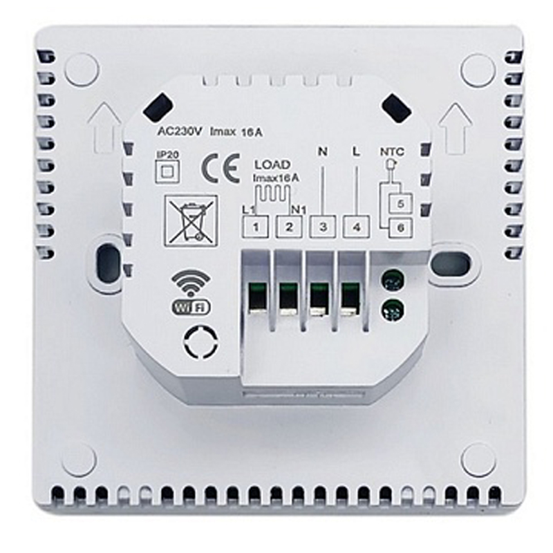 STOUT Терморегулятор теплого пола 16А, белый