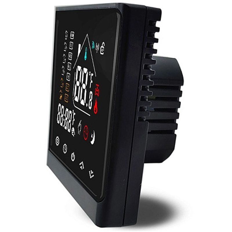 STOUT Терморегулятор теплого пола 16А, черный