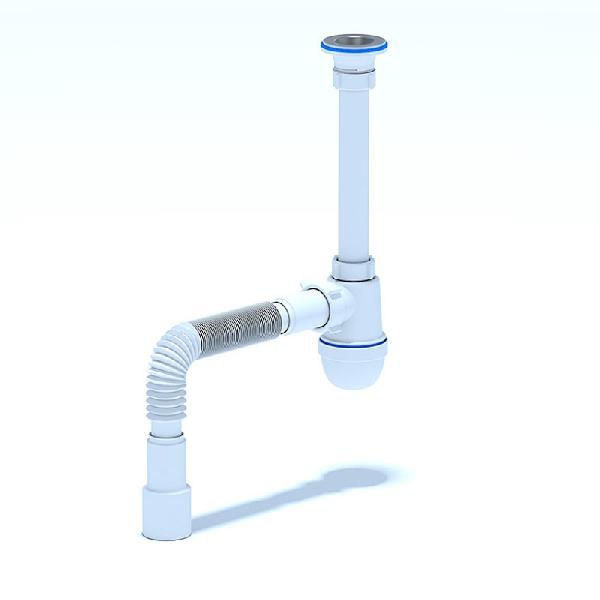 C1015 Сифон АНИ 1 1/4"*40 с гибкой трубой 40*40/50