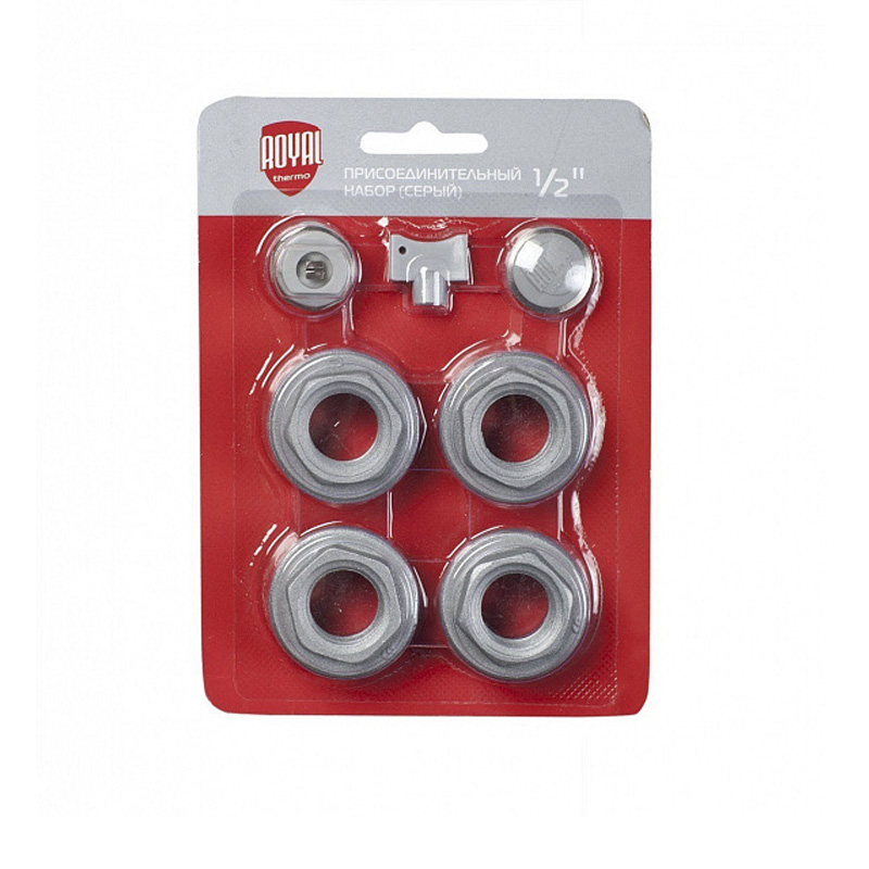 Комплект радиаторный Royal Thermo 1"x1/2", серебристый