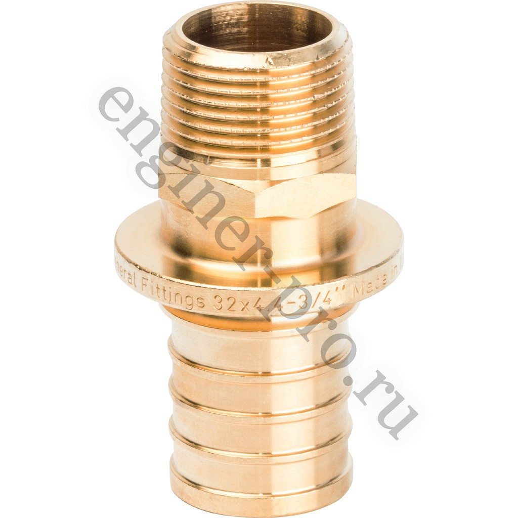 STOUT Муфта НР 32x3/4" для труб из сшитого полиэтилена