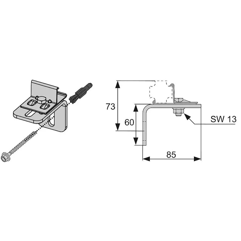 WALLBOX Крепление одинарное